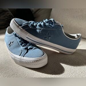 Converse Cons One Star Pro skate shoe. Lunarlon insole Men Sz 10 Light Blue NWOT